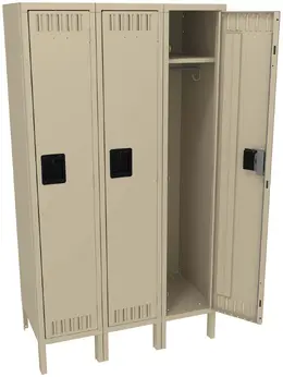 Wide Triple Lockers with Legs - Standard