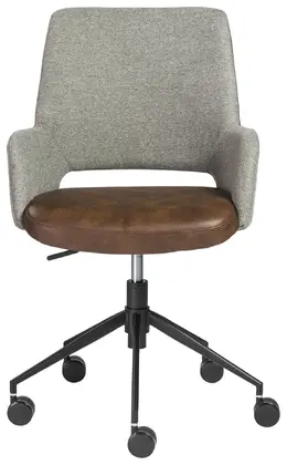 Mid-Century Modern No-Tilt Office Chair - Desi