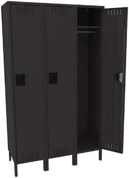 Large Triple Lockers with Legs - Standard