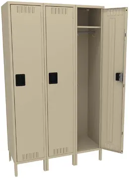 Large Triple Lockers with Legs - Standard