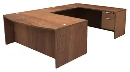 Bow Front U Shaped Desk - HL