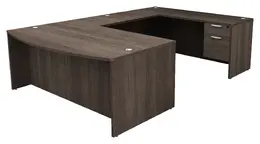 Bow Front U Shaped Desk - HL