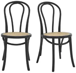 European Bistro Rattan Chair - Set of 2  - Marko