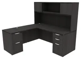 L Shaped Desk with Storage - HL