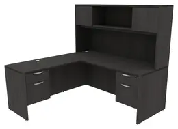 L Shaped Desk with Storage - HL