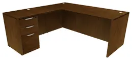 L Shaped Desk with Drawers - HL