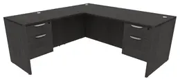 L Shaped Desk with Drawers - HL