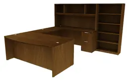 Bow Front U-Shaped Desk - HL
