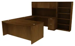 U-Shaped Desk with Hutch - HL