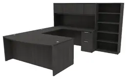 U-Shaped Desk with Hutch - HL