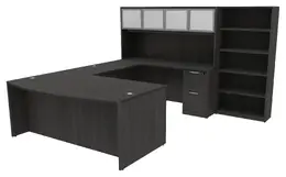 U-Shaped Desk with Hutch - HL