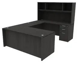 Bow Front U-Shaped Desk - HL
