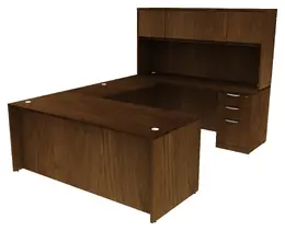 U-Shaped Desk with Hutch - HL