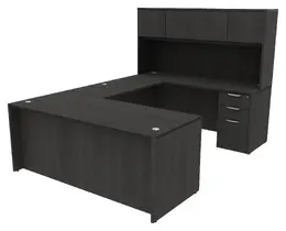 U-Shaped Desk with Hutch - HL