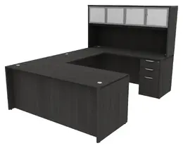 U-Shaped Desk with Hutch - HL