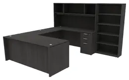 Bow Front U-Shaped Desk - HL