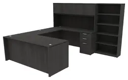 U-Shaped Desk with Hutch - HL
