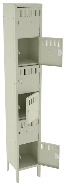 Six Box Lockers with Legs - Standard