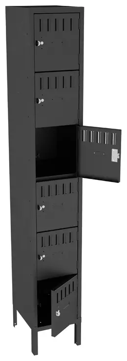 Six Box Lockers with Legs - Standard