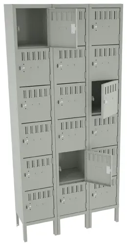 Eighteen Box Lockers with Legs - Standard