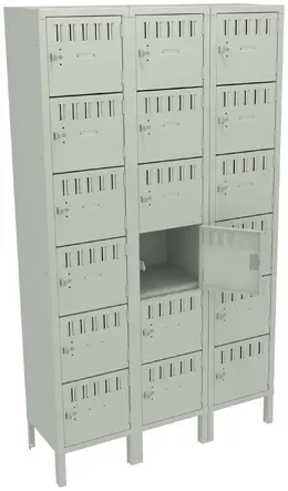 Eighteen Large Box Lockers with Legs - Standard