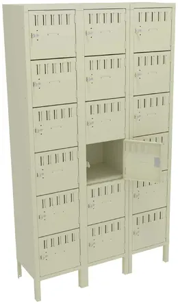 Eighteen Large Box Lockers with Legs - Standard