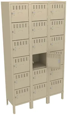 Eighteen Large Box Lockers with Legs - Standard