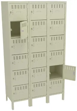 Eighteen Large Box Lockers with Legs - Standard