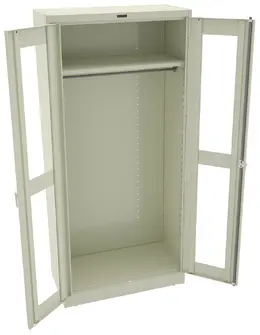 Wardrobe Cabinet with See Through Doors - Deluxe