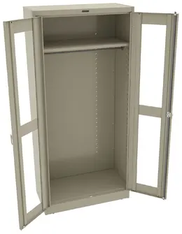 Wardrobe Cabinet with See Through Doors - Deluxe