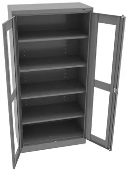 Storage Cabinet with See Through Doors - Standard