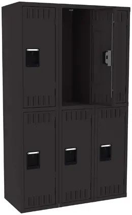 Three Double-Tier Lockers - Standard