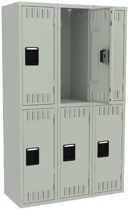 Three Double-Tier Lockers - Standard