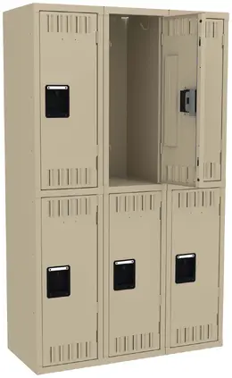 Three Double-Tier Lockers - Standard