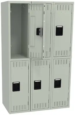 Three Double-Tier Lockers - Standard