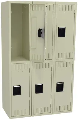 Three Double-Tier Lockers - Standard