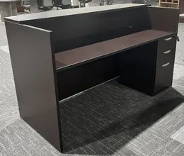 Reception Desk with Pedestal Storage - PL Laminate Series
