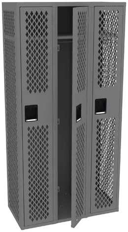 Three Gym Lockers - Ventilated