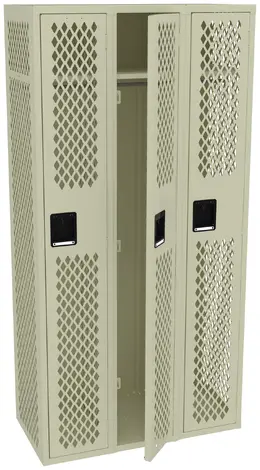 Three Gym Lockers - Ventilated