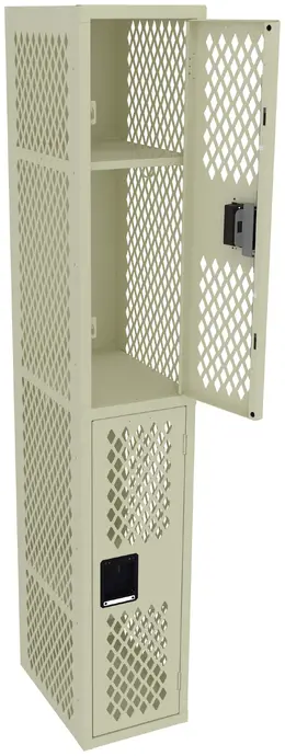 Double-Tier Gym Locker - Ventilated