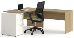 L Shaped Desk with Drawers - Contemporary and Affordable