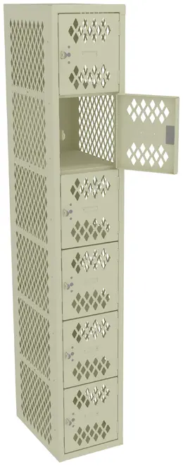 Six Box Gym Lockers - Ventilated