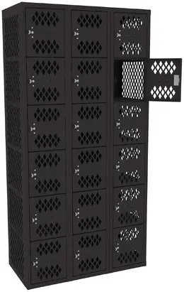 Eighteen Box Gym Lockers - Ventilated