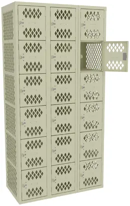 Eighteen Box Gym Lockers - Ventilated