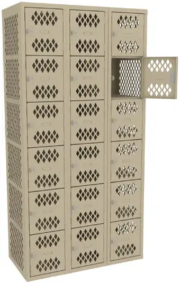 Eighteen Box Gym Lockers - Ventilated