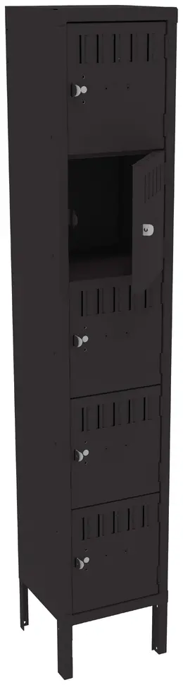 Five Box Lockers with Legs - Standard
