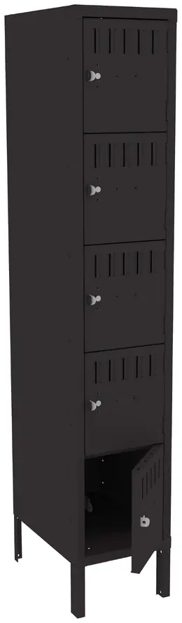 Five Box Lockers with Legs - Standard