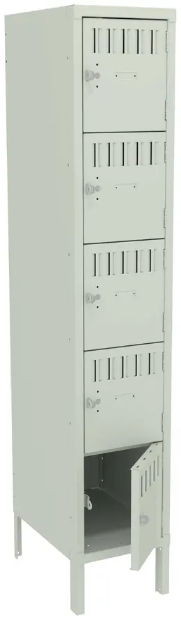 Five Box Lockers with Legs - Standard