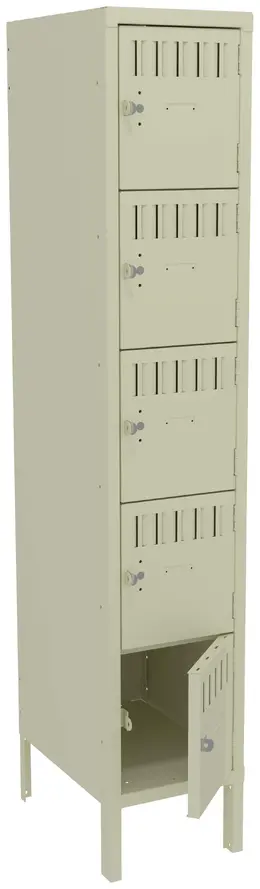 Five Box Lockers with Legs - Standard