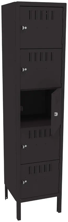 Five Box Lockers with Legs - Standard